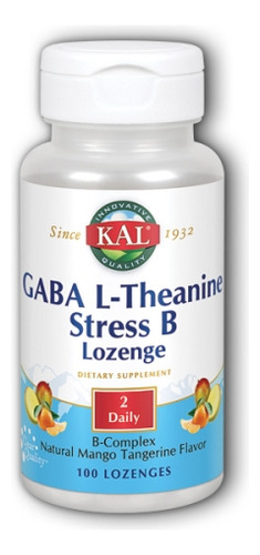 Pastilhas Gaba L-theanine Stress B 100 Da Kal