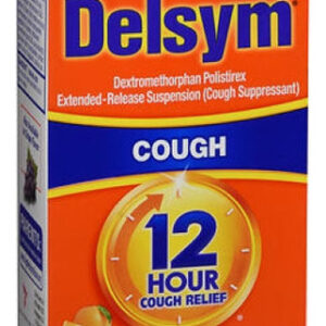 Delsym Adult 12 Horas Para Alívio Da Tosse, Laranja, 3 Onças