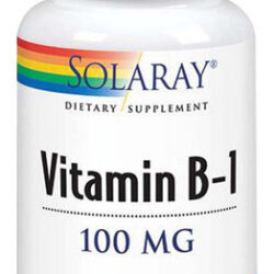 Vitamina B-1 100 Mg 100 Cápsulas Da Solaray