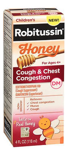 Children's Honey Tosse & Chest 4 Oz Da Robitussin