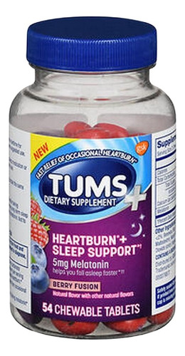 Heartburn Plus Sleep Support 54 Mastigável Por Tums