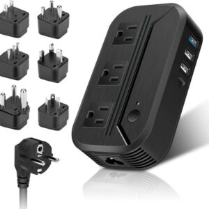 Convertidor De Voltaje 220v A 110v De 2300w Con Puertos Usb