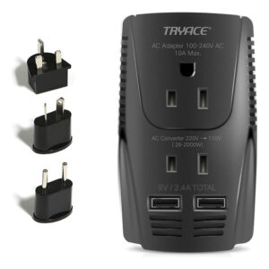 Conversor De Tensão Tryace 220 V A 120 V 2000 W, Preto