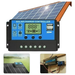 Controlador De Carga Do Painel Solar 100a 12v-24v