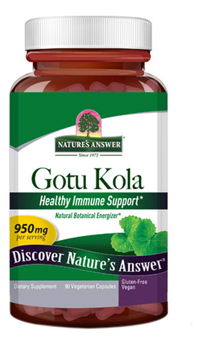 Erva Gotu-kola 90 Cápsulas Da Nature's Answer
