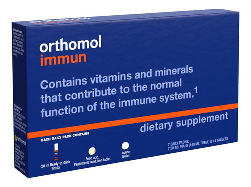 Suplemento Orthomol Immun Vial Para Fornecimento De 7 Dias C - Imagem 4