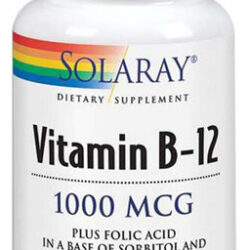 Vitamina B-12 1.000 Mcg 90 Pastilhas Por Solaray