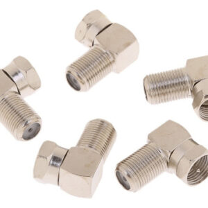 T . 5x 90 Graus Ângulo Reto Dourado F Rg6 Rg59 Coaxial