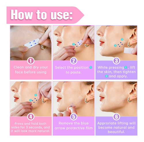 Fita Facial Impermeável Invisível Para Papada E Queixo (gran - Imagem 9