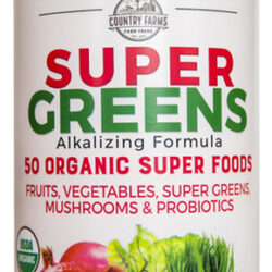 Super Green Drink Mix Berry 10,6 Onças Da Country Farms
