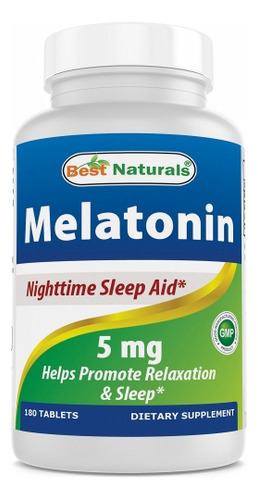 Melatonina 5 Mg 180 Comprimidos Da Best Naturals