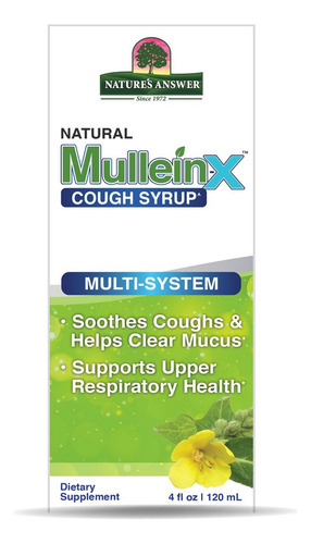 Mullein-x Cough Syrup Multi System 4 Oz By Nature's Answer