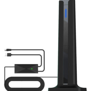 Antena Amplificadora Interna Digital 4k 1080p Hd 120 Milhas