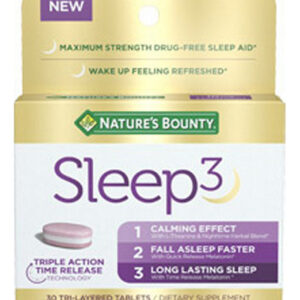 Comprimidos De Três Camadas Sleep3 De 30 Comprimidos Da Natu