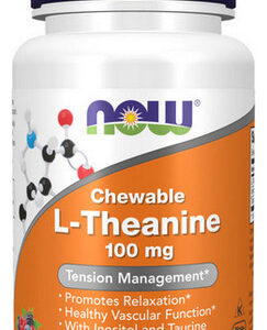 L-teanina 100 Mg 90 Cápsulas Vegetais Da Now Foods