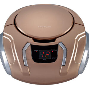 Boombox De Cd Portátil Sylvania Com Rádio Am/fm (champanhe)