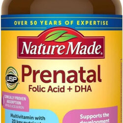Vitamina Prenatal + Dha 200mg Nature Made 150 Capsulas