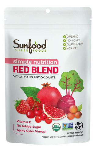 Simple Nutrition Red Blend 4 Oz By Sunfood Superfoods