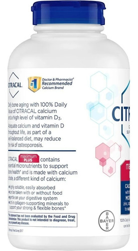 Citracal - Cálcio + D3 Máximo 280 Cápsulas - Importado Usa - Imagem 9