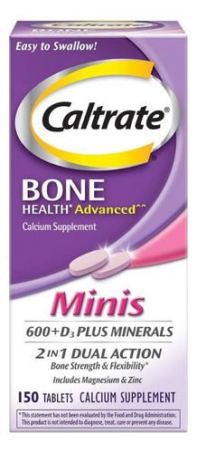 Minis 600 Plus D3 Plus Minerals Calcium 150 Comprimidos Da C