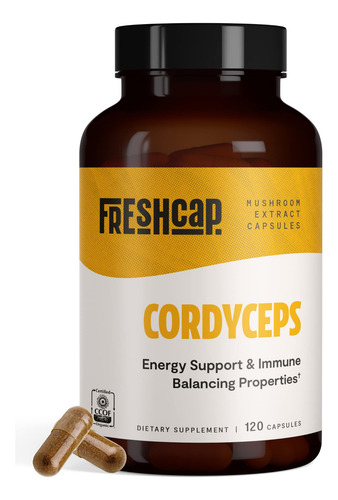 Suplementos Freshcap Cordyceps Mushroom 120 Cápsulas