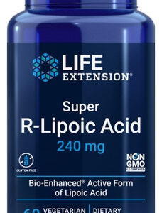 Ácido Super R-lipóico 240 Mg 60 Cápsulas Da Life Extension