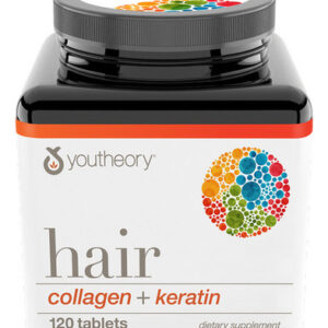 Colágeno Para Cabelo E Queratina 120 Mini Tabs Da Youtheory