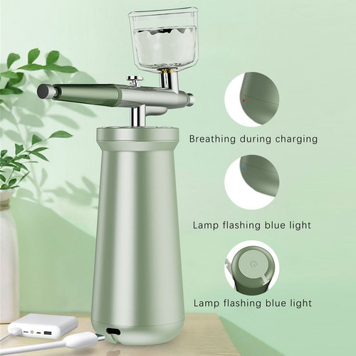 Kit De Aerógrafo Recarregável M Hydrogen Oxygen Facial Beau - Imagem 26