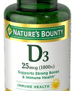 D3 De Alta Potência 1000 Ui 250 Unidades Da Nature's Bounty