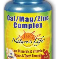 Cal-mag-zinc 1000/600/15 Mg 100 Cápsulas Da Nature's Life