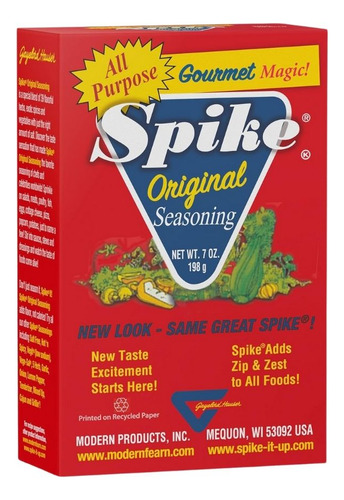 Tempero Original Spike De 7 Onças Da Modern Sports Nutrition