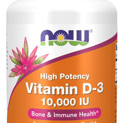 Vitamina D-3 10.000 Ui 30 Cápsulas Gelatinosas Da Now Foods