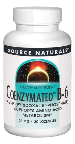 Coenzimado B-6 Sublingual 25 Mg 30 Comprimidos Da Source Nat
