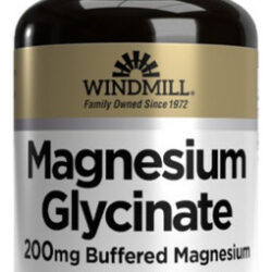 Glicinato De Magnésio 200 Mg 120 Cápsulas Da Windmill