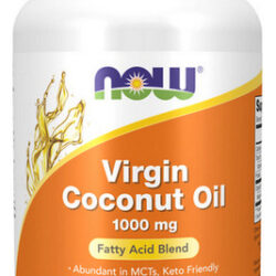 Óleo De Coco Virgem 1000 Mg 120 Cápsulas Gelatinosas Da Now