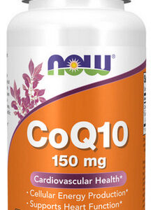 Coq10 150 Mg 100 Cápsulas Vegetais Da Now Foods