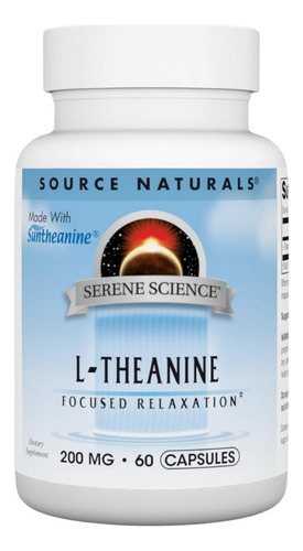 L-theanine 200 Mg 60 Caps By Source Naturals