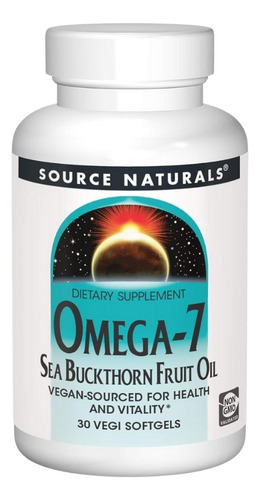 Omega-7 Sea Buckthorn Fruit Oil 30 Sgels By Source Naturals