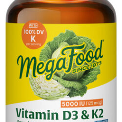 Vitamin D3 With K & K2 5000 Iu 60 Caps By Megafood