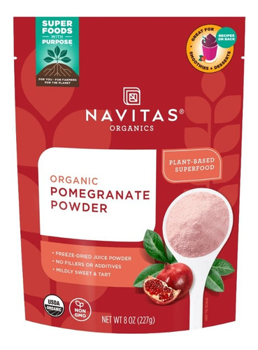 Pomegranate Powder 8 Oz By Navitas Organics