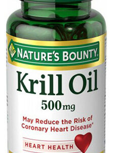 Óleo De Krill Vermelho Nature's Bounty 500 Mg 30 Cápsulas Ge