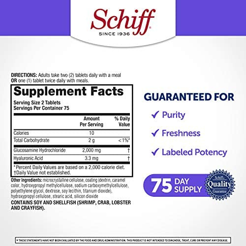 Glucosamina Schiff Com Ácido Hialurônico, 2.000 Mg De Gluco - Imagem 3