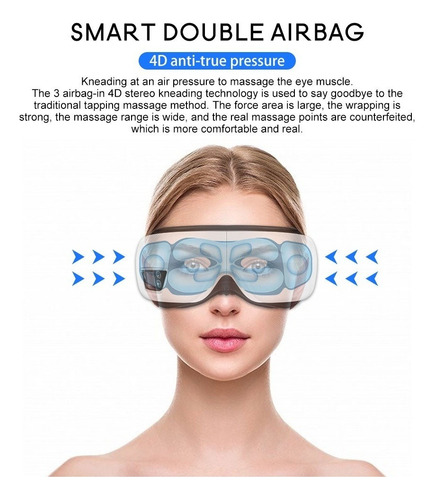 Com Massageador De Olhos Intelligent Vibration 6d Airbag - Imagem 5