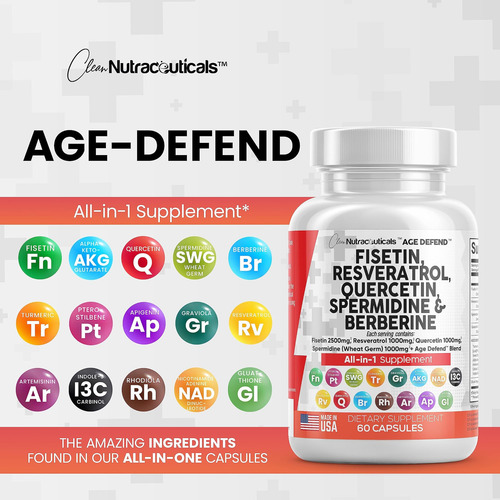Nutracêuticos Limpos Fisetina 2500mg Quercetina 1000mg Resve - Imagem 7