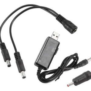 Cabo Usb Boost 5v Step Até 9v 12v Dc Conversor De Tensão 1a