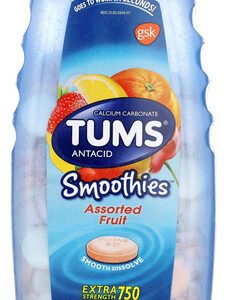 Tums Antiácido Extra Forte Smoothies 750 Mg 250 Tablets