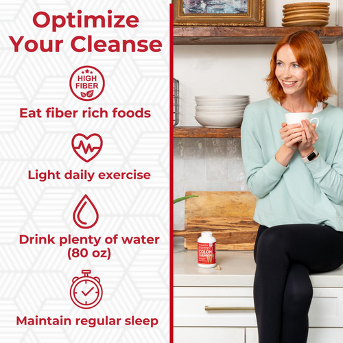 Suplemento Health Plus Colon Cleanse Natural Fiber 200 Cápsu - Imagem 5