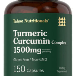 Suplemento De Cúrcuma Tahoe Nutritionals | 1500mg | 150 Cáps