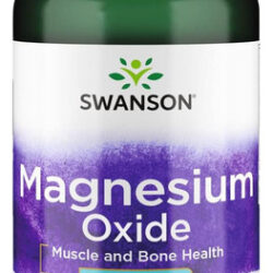 Óxido De Magnésio Swanson 500 Mg 100 Cápsulas