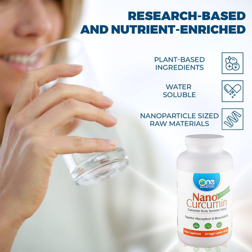 One Planet Nutrition Nano Curcumin 500 Mg, Suplementos Solúv - Imagem 6